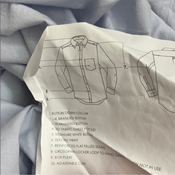 NWT Five Four Button Down Long Sleeves Blue Shirt Size XL - Picture 4 of 13